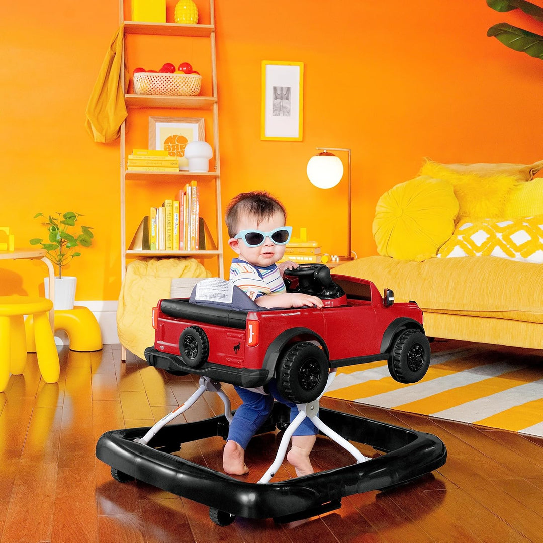 Bright Starts Ford Bronco Ways to Play 4-in-1 Baby Lauflernwagen, Race Red, Unisex, 6 Monate + Race
