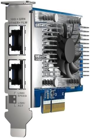 Qnap QXG-10G2T-X710 PCIe Gen 3 10GbE Netzwerk-Erweiterungskarte, blau