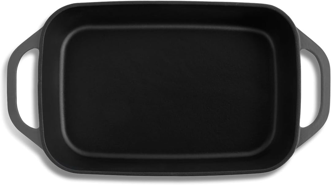 SPRINGLANE Gusseisen Auflaufform Grau, 39,2 x 21,2 cm, 4 l - Emailliert - Lasagneform, Auflaufform G