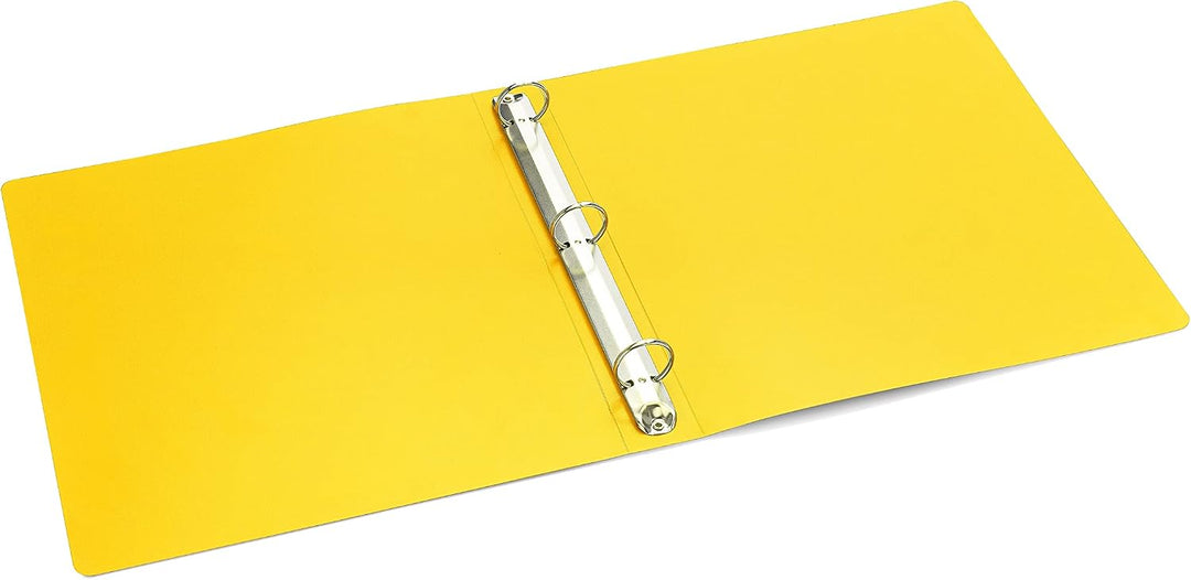 Premium Economy 3-Ringbuch, 2,5 cm, runde Ringe, für 175 Blatt, flexibel, leicht, 4er-Pack, seitlich