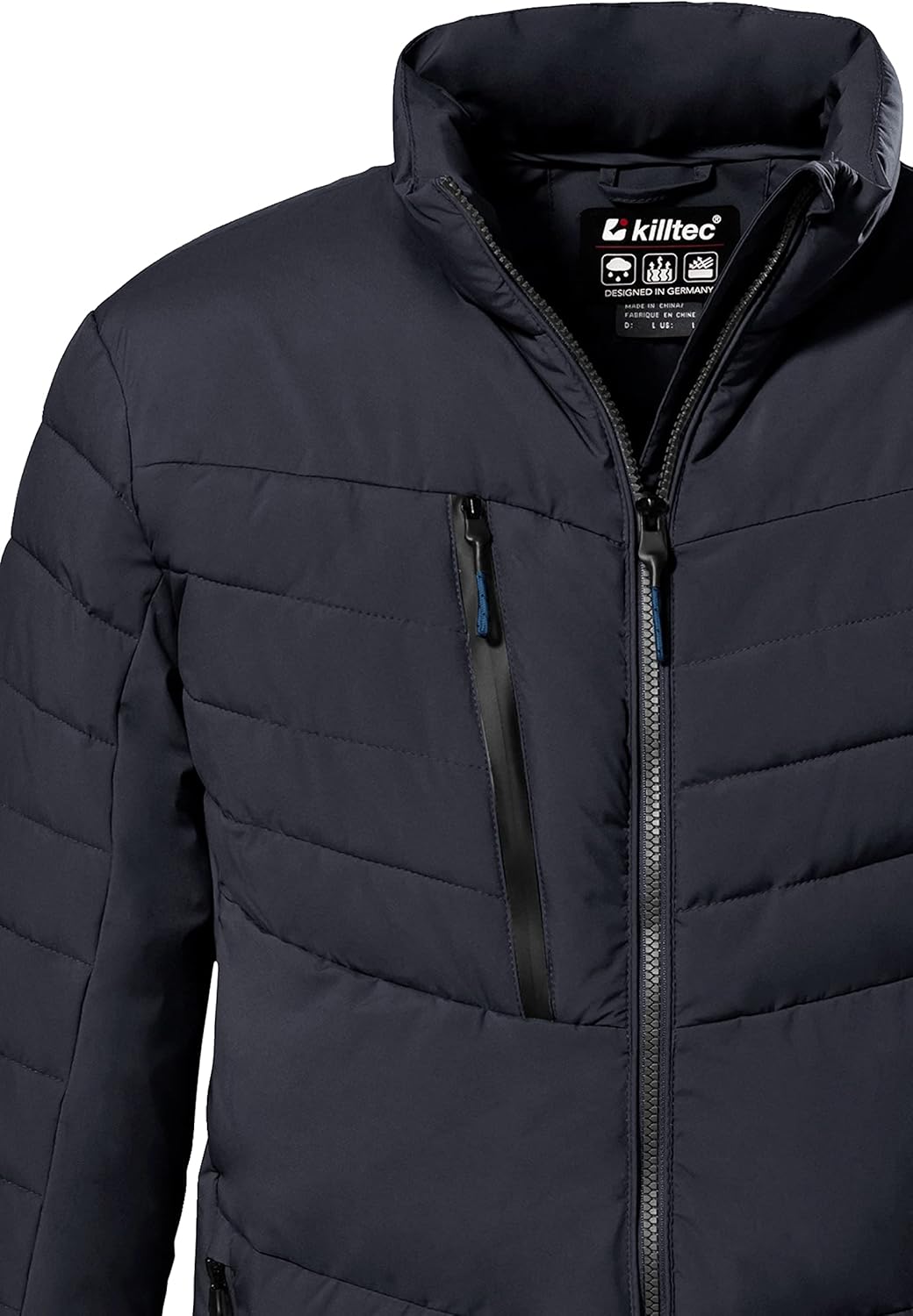 Killtec Herren Kow 63 Mn Qltd Jckt Steppjacke/Jacke in Daunenoptik mit Stehkragen XXL dunkelnavy, XX