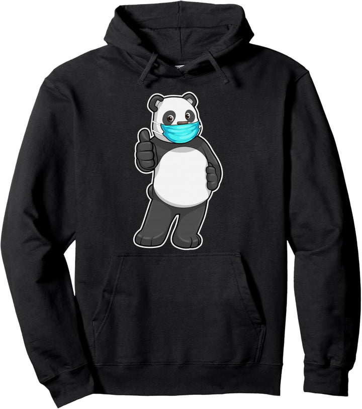 Panda Maske Pullover Hoodie