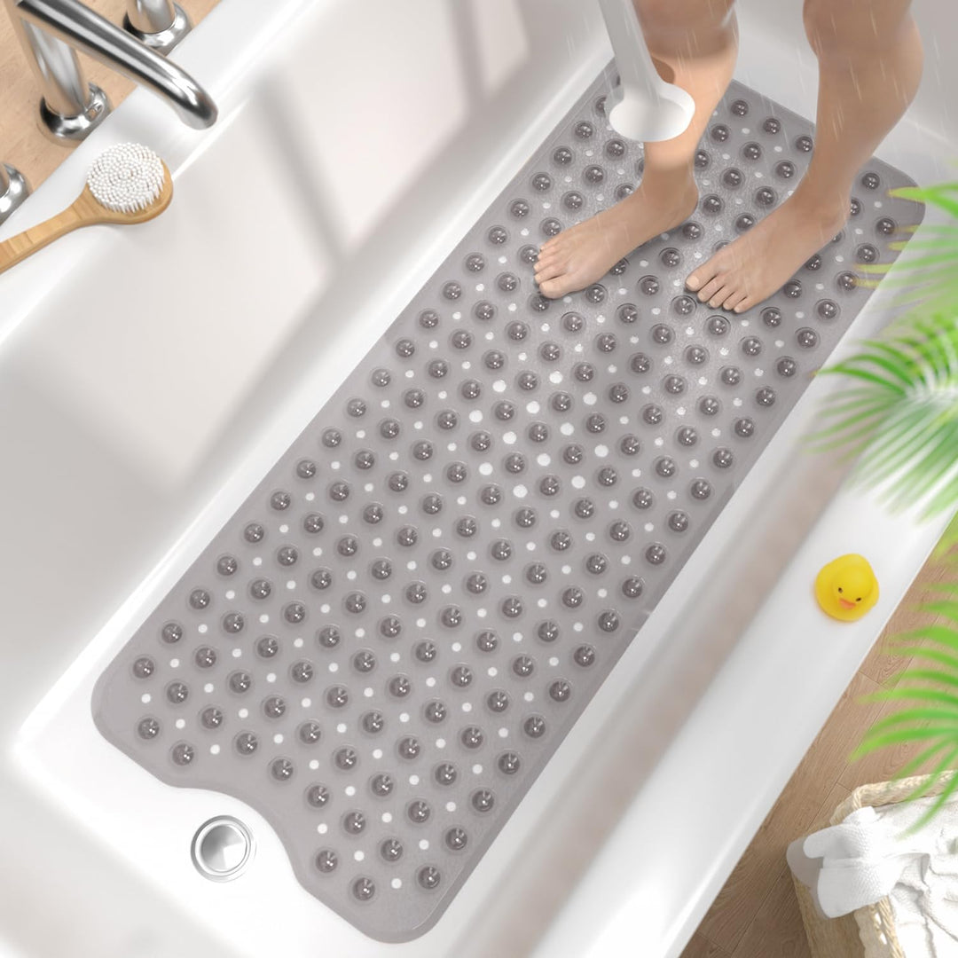 HITSLAM Badewannenmatte rutschfest, 101 x 40cm Extra Lange Antirutschmatte Badewanne, Duschmatte rut