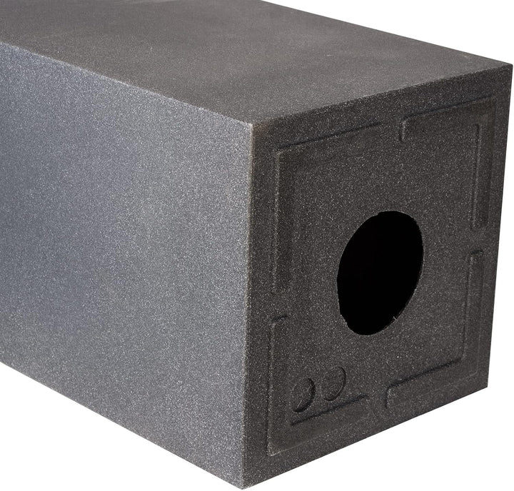 BigDean Pflanzsäule in Stein-Optik - 80 x 30 x 30 cm - hoher Pflanzkübel in Anthrazit - Säule mit gl