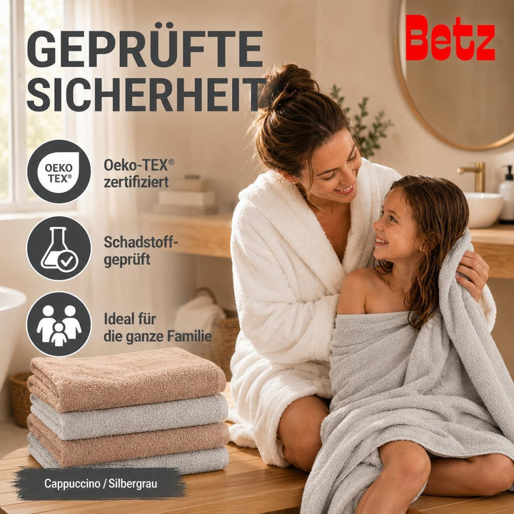 Betz 12 TLG. Handtuch Set Berlin 100% Baumwolle 2 Liegetücher 4 Handtücher 2 Gästetücher 2 Seiflappe
