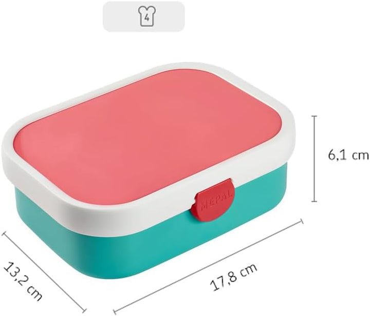 Mepal - Lunchbox Campus - Bento Lunchbox Für Kinder - Brotdose Mit Bento-Fach & Gabel - Meal Prep Bo