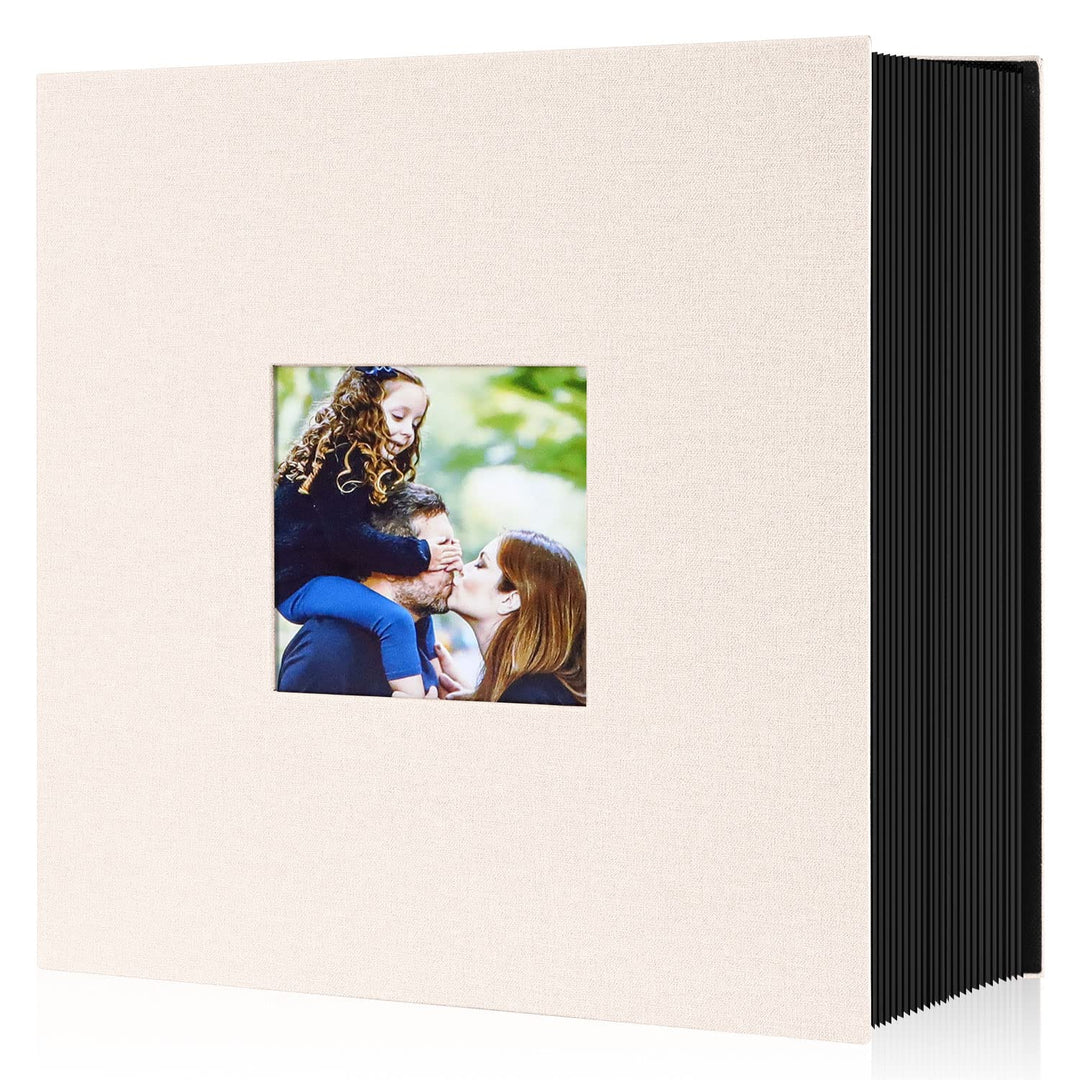 Lanpn Fotoalbum 10x15 1000, Extra Grosses XXL Leinen Einstecken Einsteckalbum für Hoch und Querforma