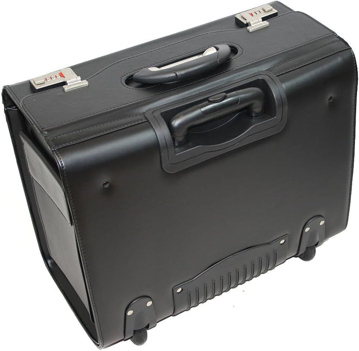 Trolley XL Pilotenkoffer Aktenkoffer schwarz