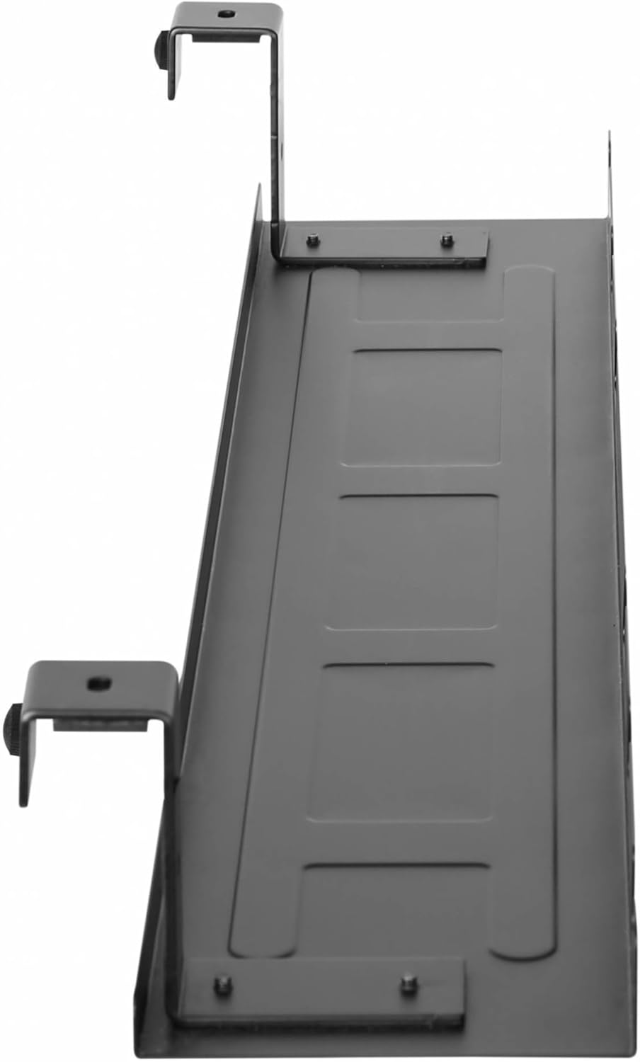 Electraline 71730 Kabelhalter unter dem Schreibtisch, Tablett 590 x 131 x 74 mm für elektrische Kabe