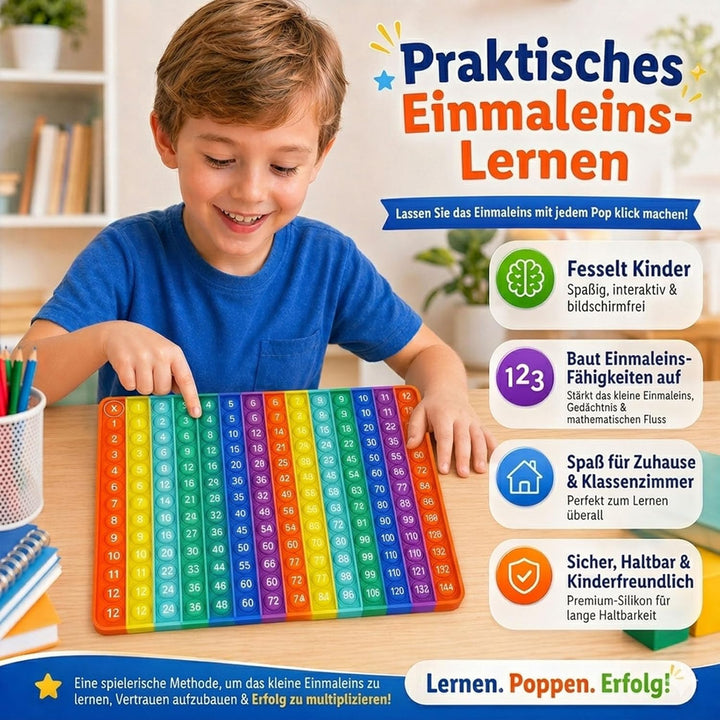 pop it Spielzeug 1x1 Lernen einmaleins Spiel multiplikationsbrett Mathe Spielzeug Kinder (sensorisch