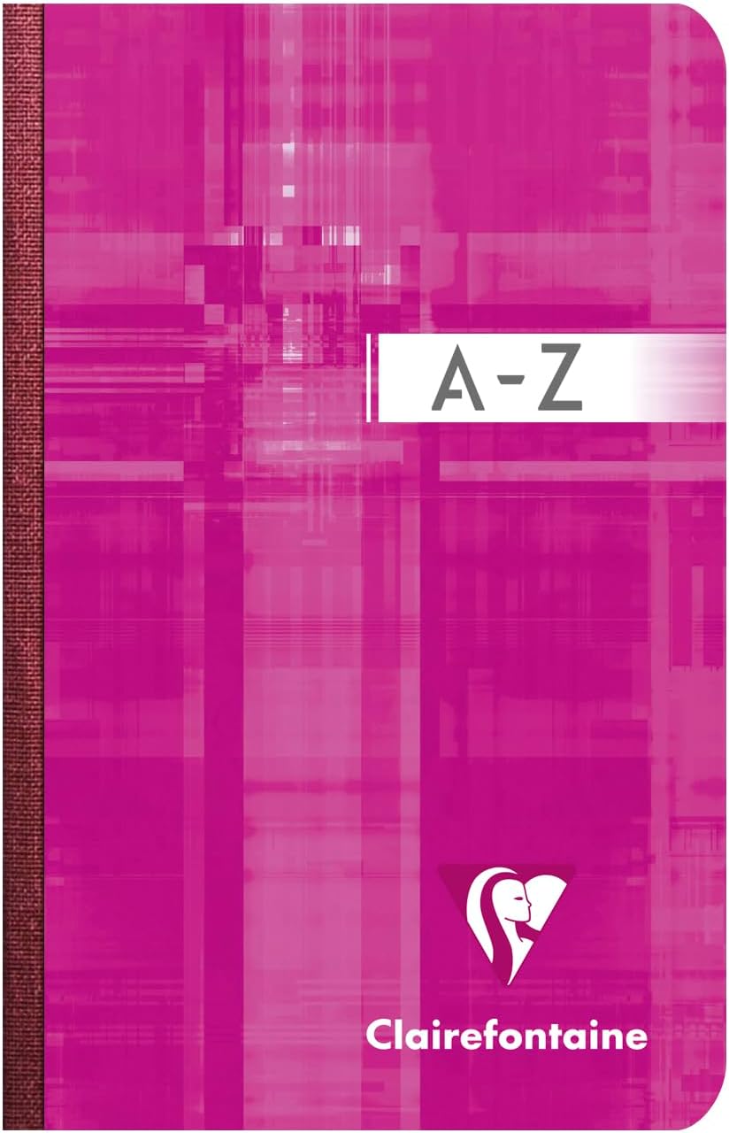 Clairefontaine 9599C - Packung mit 5 Kladden/Adressbuch 9x14cm mit Softcover, 96 Blatt kariert 90g,