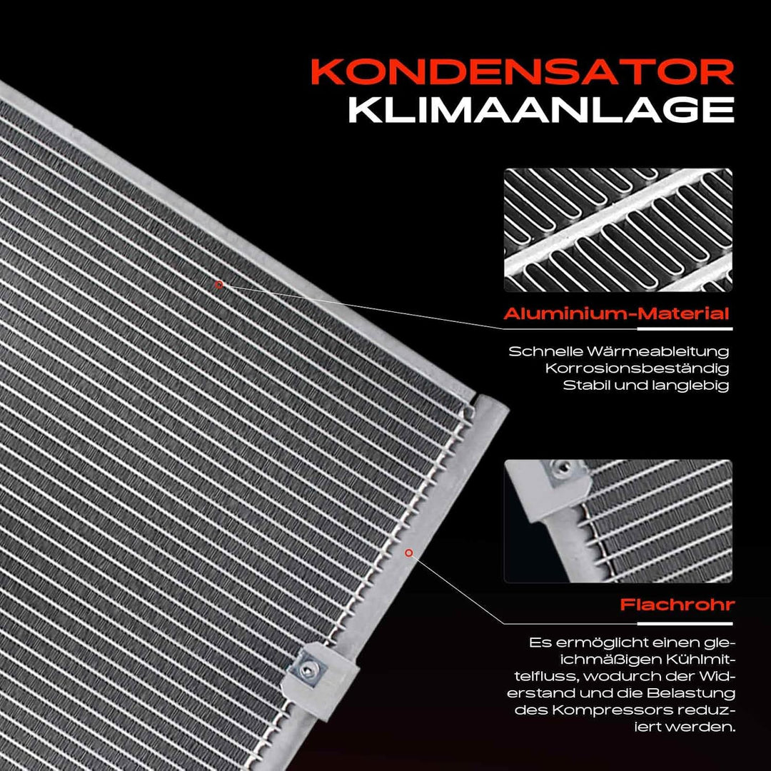 Frankberg Kondensator Klimaanlage ohne Trockner Kompatibel mit 4 Runner N18 1996-2002 Land Cruiser 9
