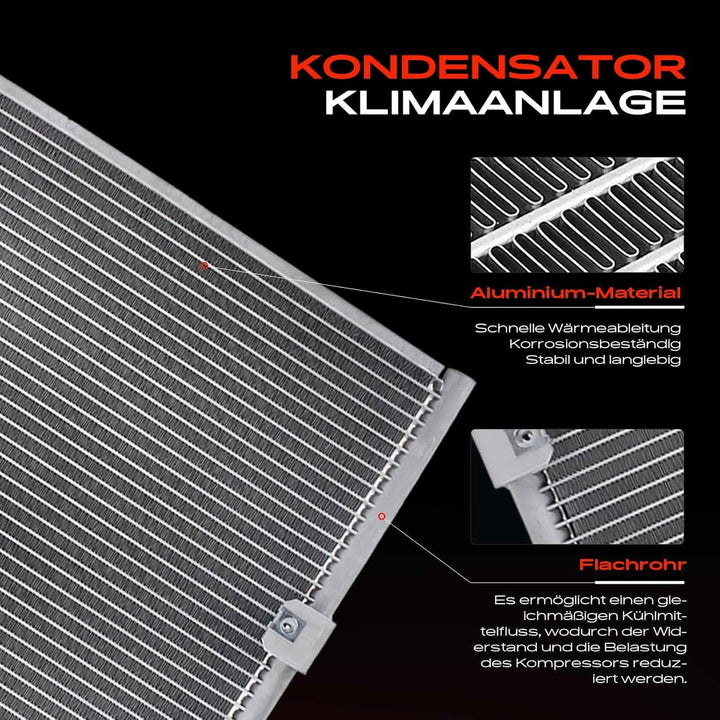 Frankberg Kondensator Klimaanlage ohne Trockner Kompatibel mit 4 Runner N18 1996-2002 Land Cruiser 9