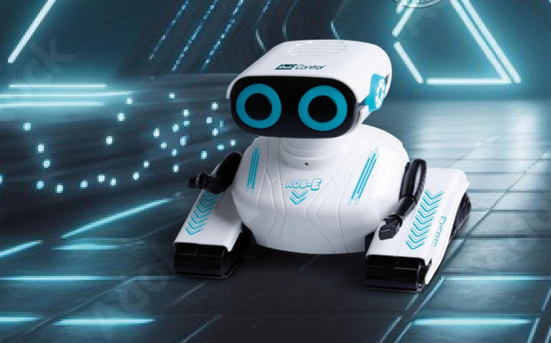 Revell RC, Rob-E Roboter, Interaktiver Roboter mit 2,4 GHz Fernsteuerung, Leuchtende Augen und Sound