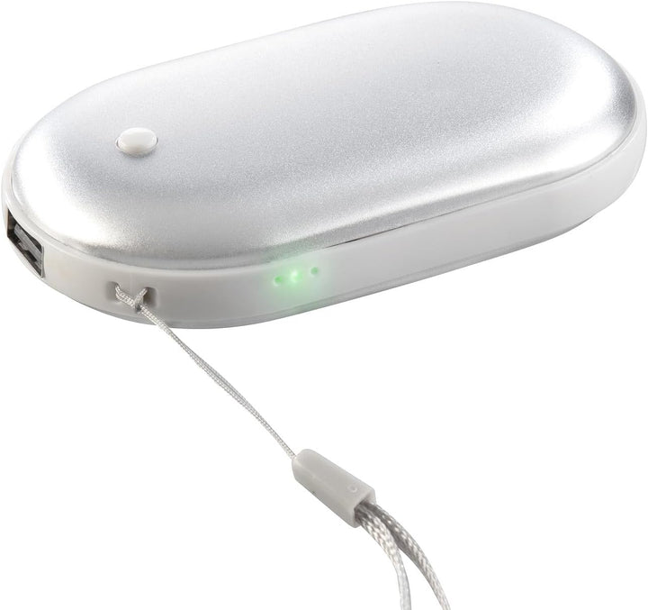 PEARL Taschenwärmer aufladbar: 2er-Set 2in1-Powerbanks mit Handwärmer, 4.000 mAh, 3 Temperaturstufen