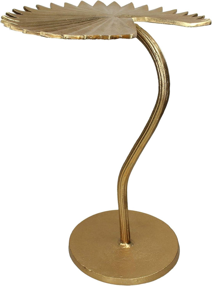 Beistelltisch Leaf - Metall - Gold - Couchtisch