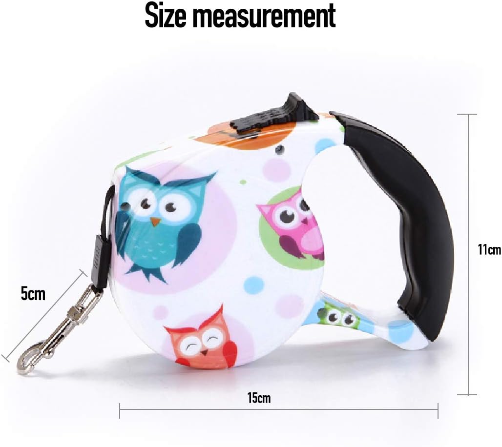 PETCUTE Ausziehbare und einziehbare Hundeleine für das Training von Haustieren bis 15 kg, H