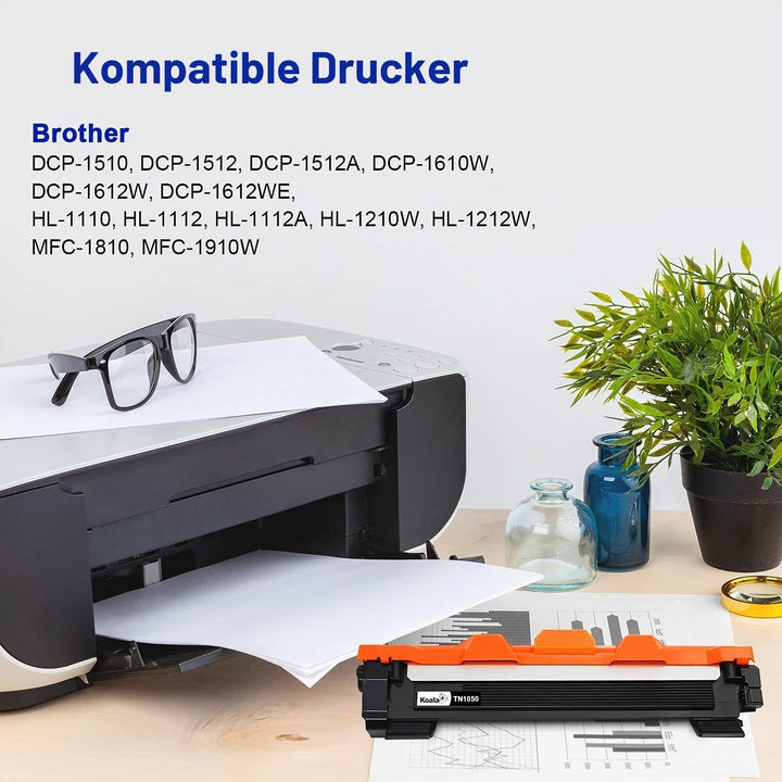 Koala Kompatibel Tonerkartusche Ersatz für Brother TN1050 TN-1050 Combo Pack für HL-1110 HL-1212W DC