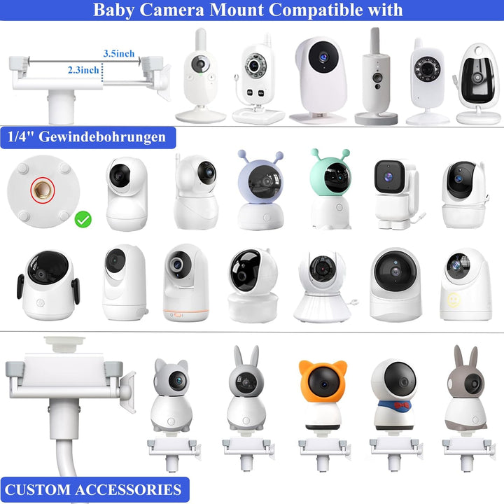 Derebir Babyphone Halterung Kamera Halterung Kamera Halter Baby Kamera Handyhalter Kompatibel für BO