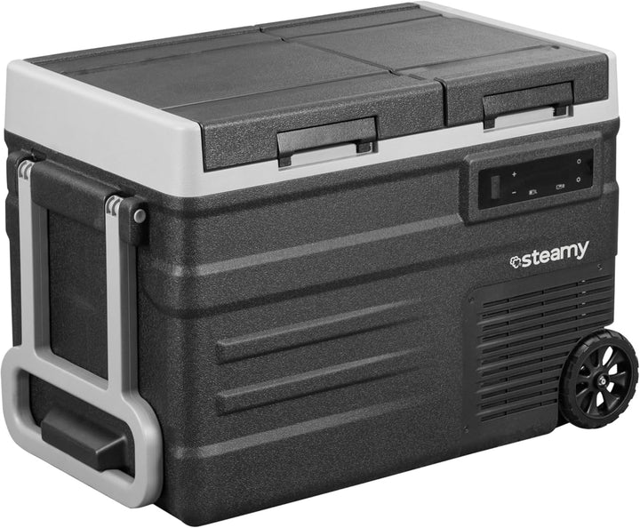 Steamy Outdoor e Dual Zone 45 Roller Kompressor Kühlbox 41 Liter blacks, 41 Liter blacks