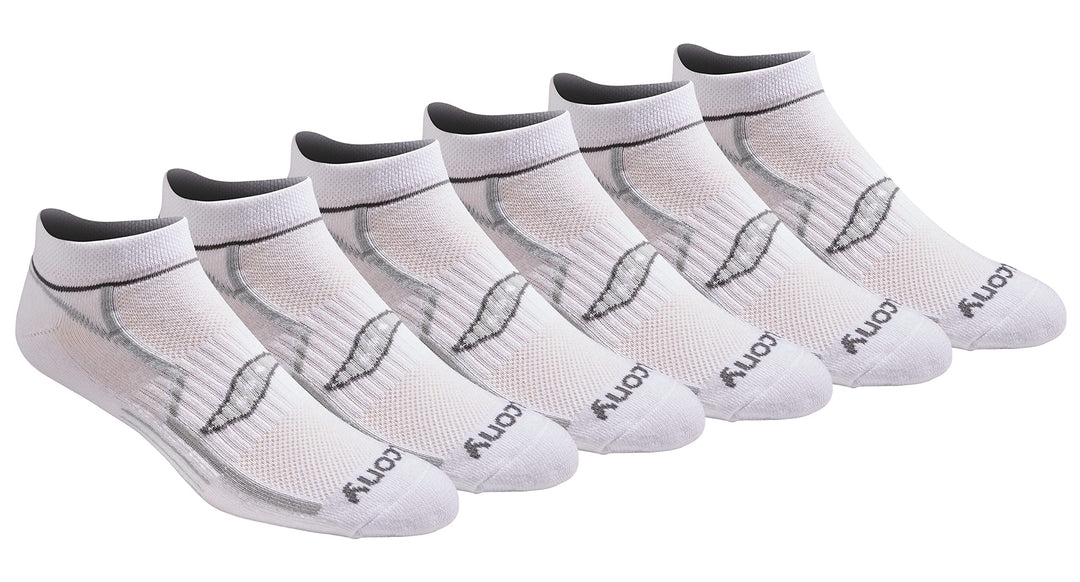 Saucony Herren Socken (6er Pack) M Weiss (6 Paar), M Weiß (6 Paar)