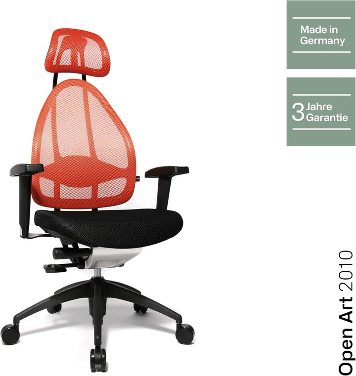 Topstar Open Art 2010 ergonomischer Bürostuhl, Schreibtischstuhl, inkl. höhenverstellbare Armlehnen,