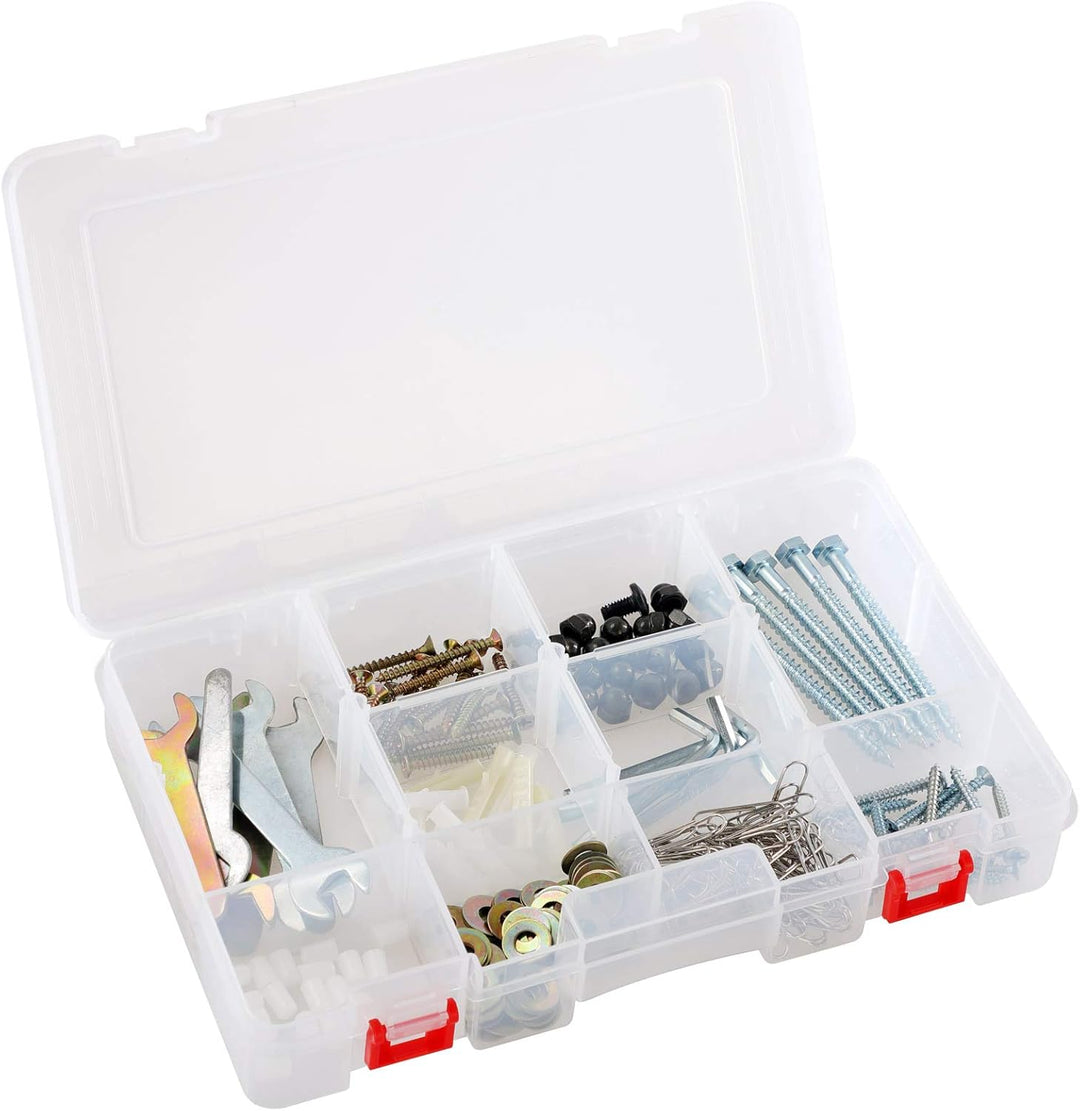 MONZANA® Kleinteilemagazin Sortimentskasten erweiterbar 36 Fächer Sortierbox für Kleinteile Aufbewah