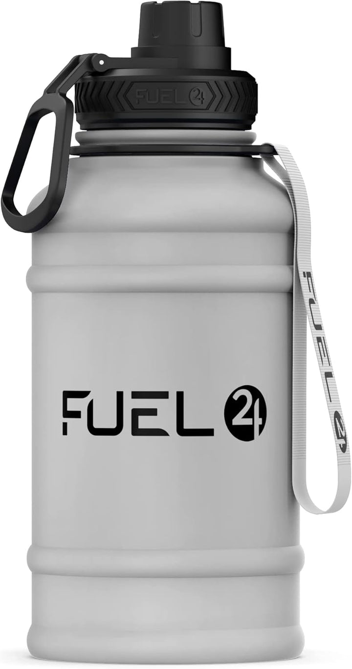 Fuel24 Extra Stark Trinkflasche Edelstahl 1.3L & 2.2L - Auslaufsicher & BPA-Frei Wasserflasche - Rob