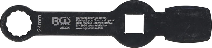 BGS 35334 | Schlag-Ringschlüssel | Zwölfkant | mit 2 Schlagflächen | SW 24 mm Schlüsselweite: 24 mm,