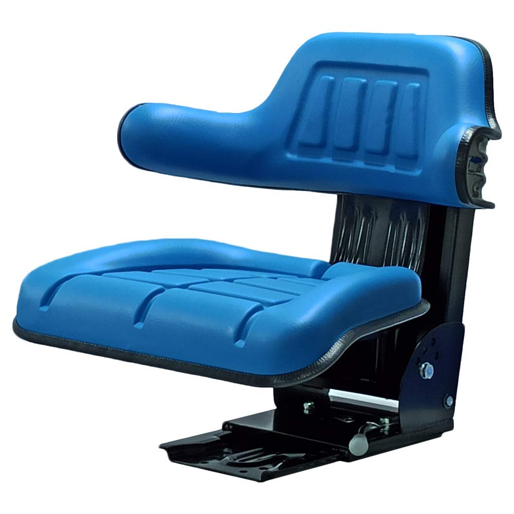 Schleppersitz Traktorsitz Universalsitz Trecker Sitz Oldtimer gefedert KS 44/2V PVC Blau kompatibel