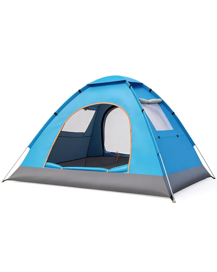 Wurfzelt 3-4 Personen Wasserdicht, Ultraleicht Winddicht Camping Zelt, Automatisches Pop Up Camping