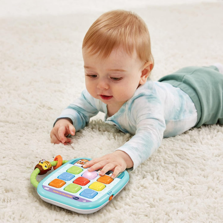 VTech Baby - Babys Pop-It-Tablet – Kunterbuntes Baby-Tablet mit Lerninhalten zu Formen, Farben und T