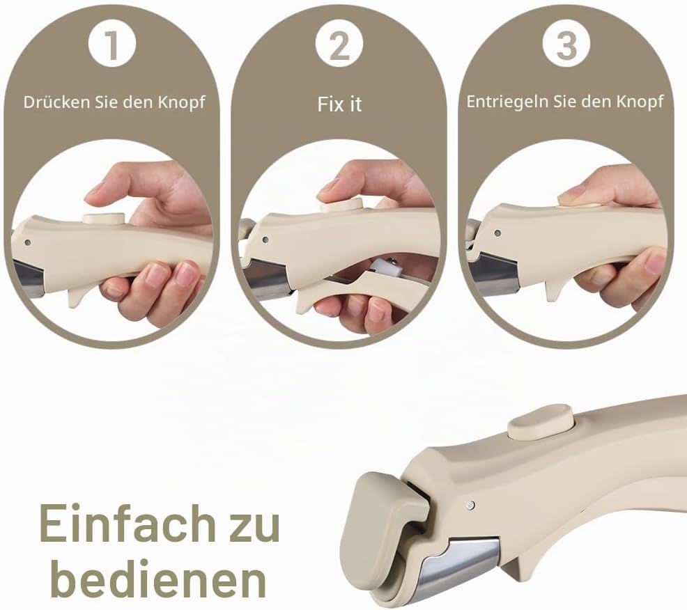 DONGKER Abnehmbarer Universalgriff, Anti-Verbrühungs Pfannengriff, Rutschfest Ersatz-Verbrühschutz G
