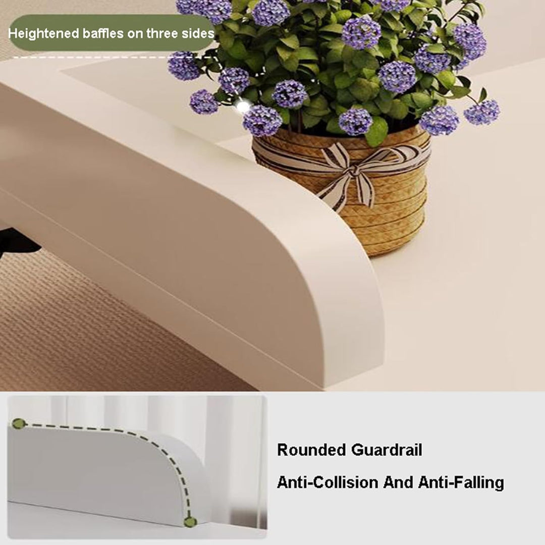 Überbetttisch auf Rollen, Betttisch Höhenverstellbar 65-95CM Grosser Beweglicher Zeichentisch Mobile