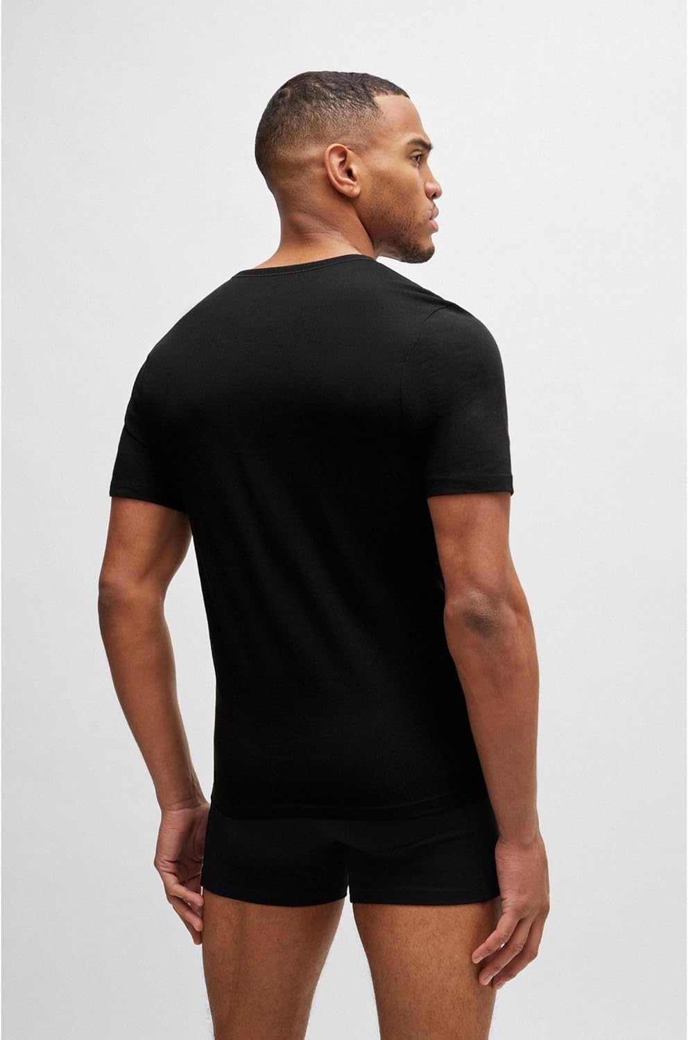 BOSS Herren TShirtVN 3P Classic Dreierpack T-Shirts mit V-Ausschnitt aus Baumwolle XS New - Black, X