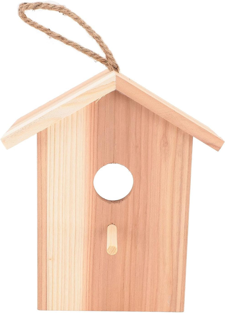 Vogelhaus aus Zedernholz für den Aussenbereich mit Transparentem Design, Fenster-Vogelhaus, Vogelnis