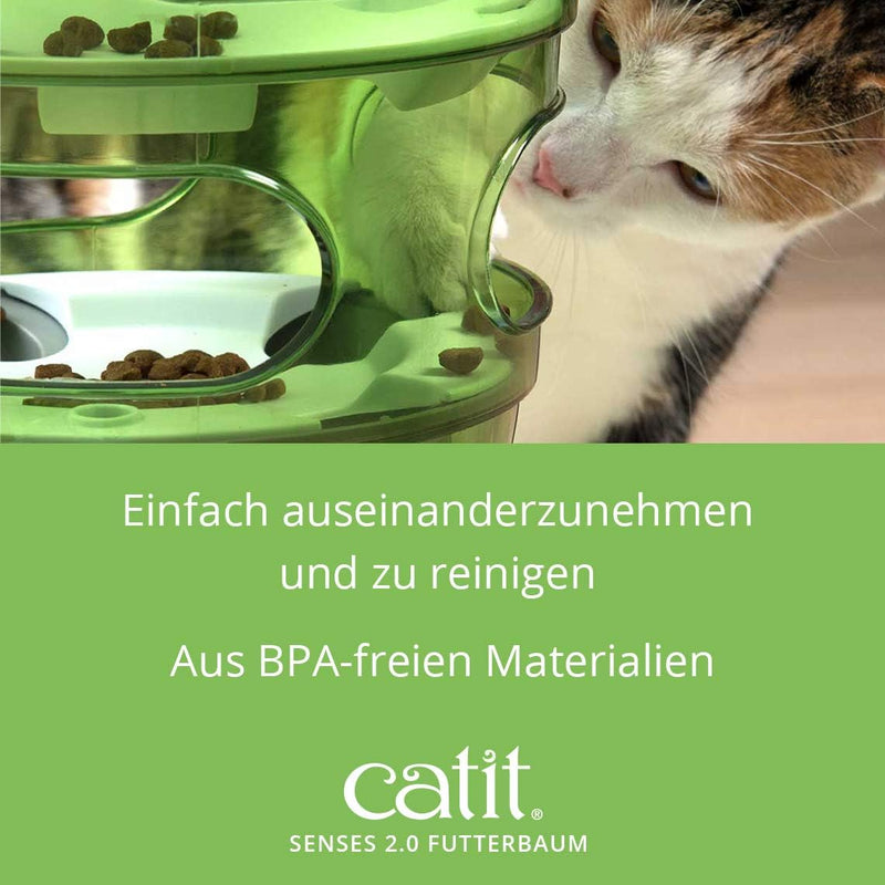 Catit Food Tree Futterbaum, Beschäftigungsspiel für Katzen, interaktives Spielzeug für Katzen, 1 Stü