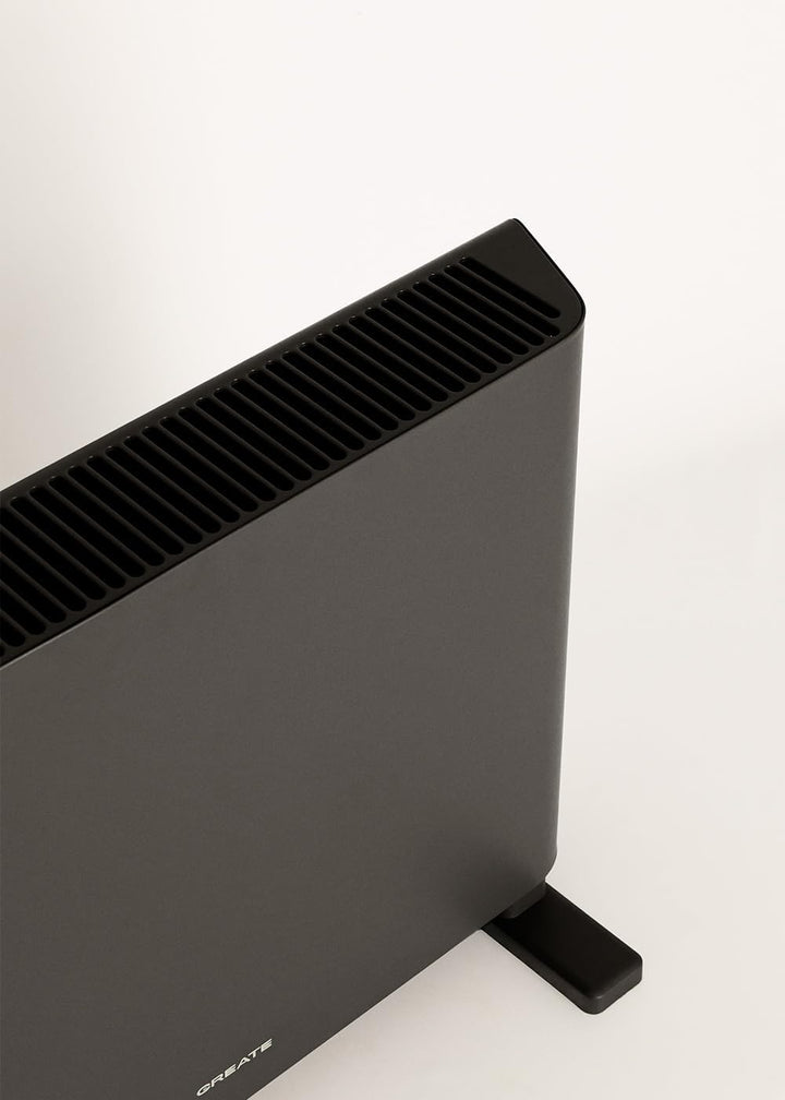 CREATE WARM HANDY/Konvektor-Heizlüfter, Schwarz, Ventilator- und Heissluftfunktion, bis zu 20 m², 4