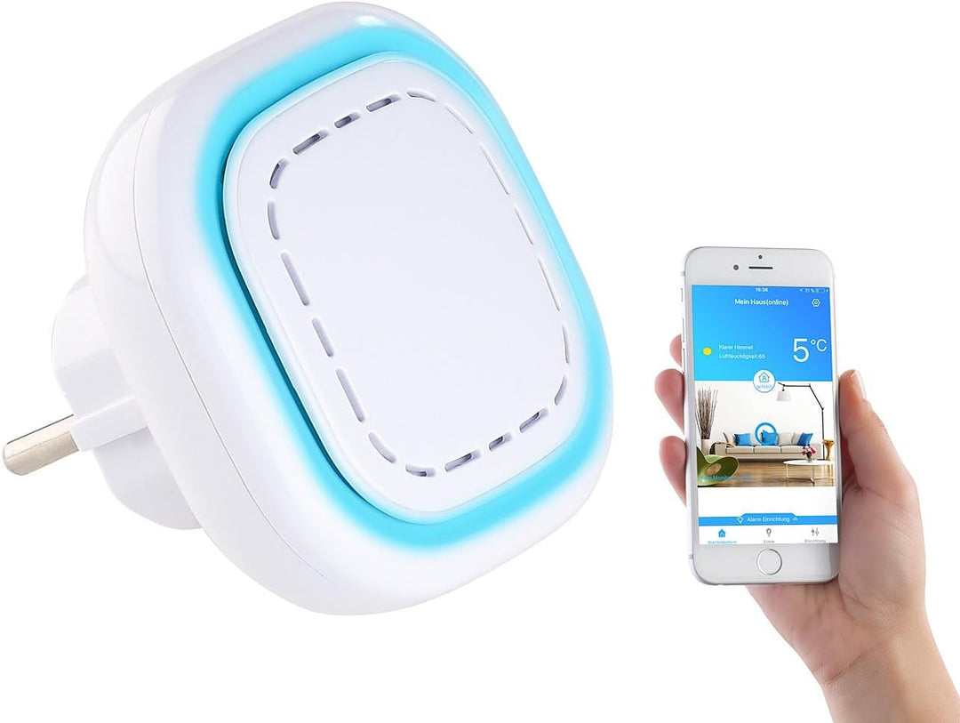 VisorTech WLAN-Gateway WMS-250.gw mit App-Anbindung für Funk-Warnsystem