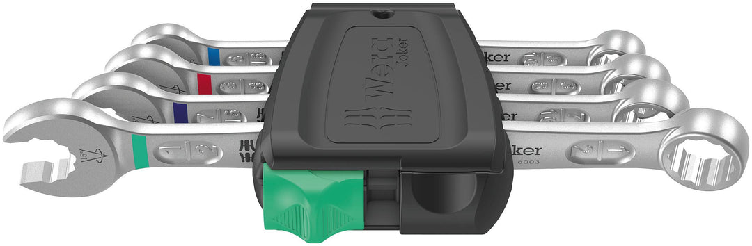 Wera - 05020229001 - Ringmaulschlüssel Satz, 6003 Joker 4 Imperial Set 1, 4-teilig, Imperial