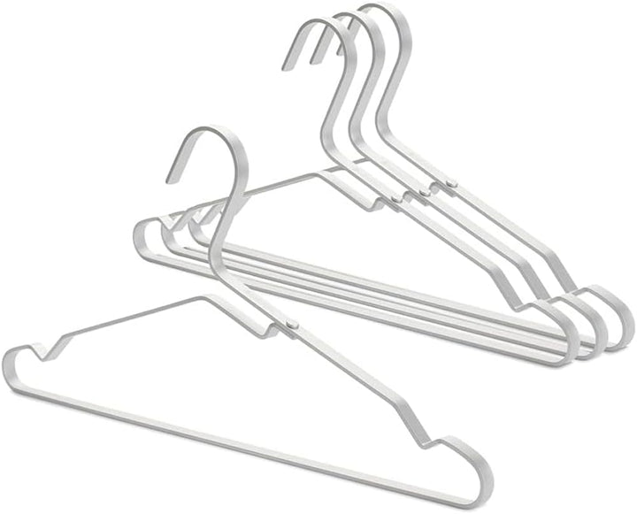 Brabantia Aluminium Clothes Hanger, Set of 4, Silver Silver Einheitsgrösse Aluminium Kleiderbügel (4