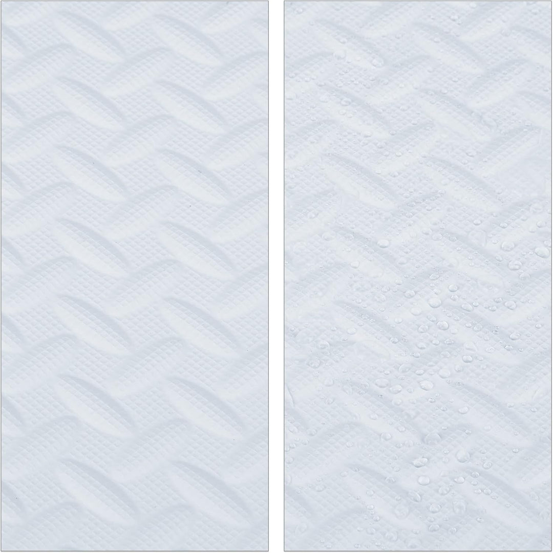 Relaxdays Bodenschutzmatte, 60x60 cm, 8 Schutzmatten mit Rand, EVA, 3m² Fläche, Unterlegmatte für Fi