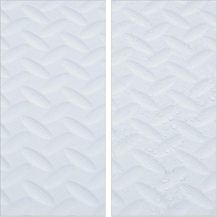 Relaxdays Bodenschutzmatte, 60x60 cm, 8 Schutzmatten mit Rand, EVA, 3m² Fläche, Unterlegmatte für Fi