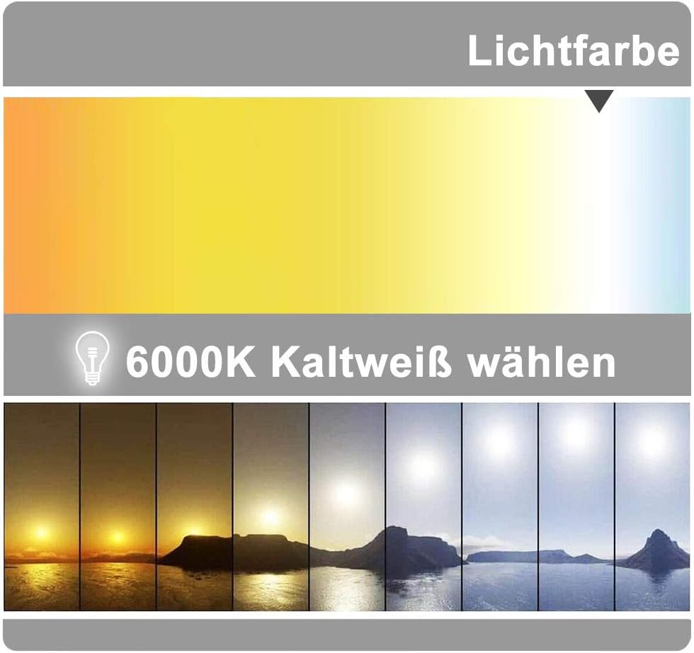 Aica Sanitär LED Spiegel klein 60×50cm Badspiegel mit Beleuchtung Lichtspiegel Badezimmerspiegel Wan