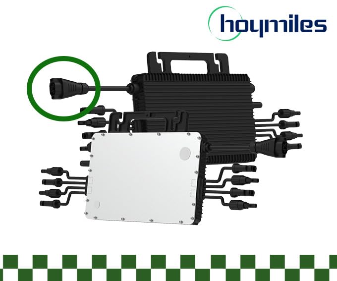 Solarsys® - 3m AC-Stromkabel mit Hoymiles HMS Feldstecker und Schuko-Stecker, für Hoymiles Mikro-Wec