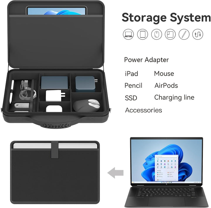 Smatree Laptop Schultertasche für 15,6 Zoll HP ZBook Power G9/G10/G10A, für 15,6 Zoll EliteBook 655/