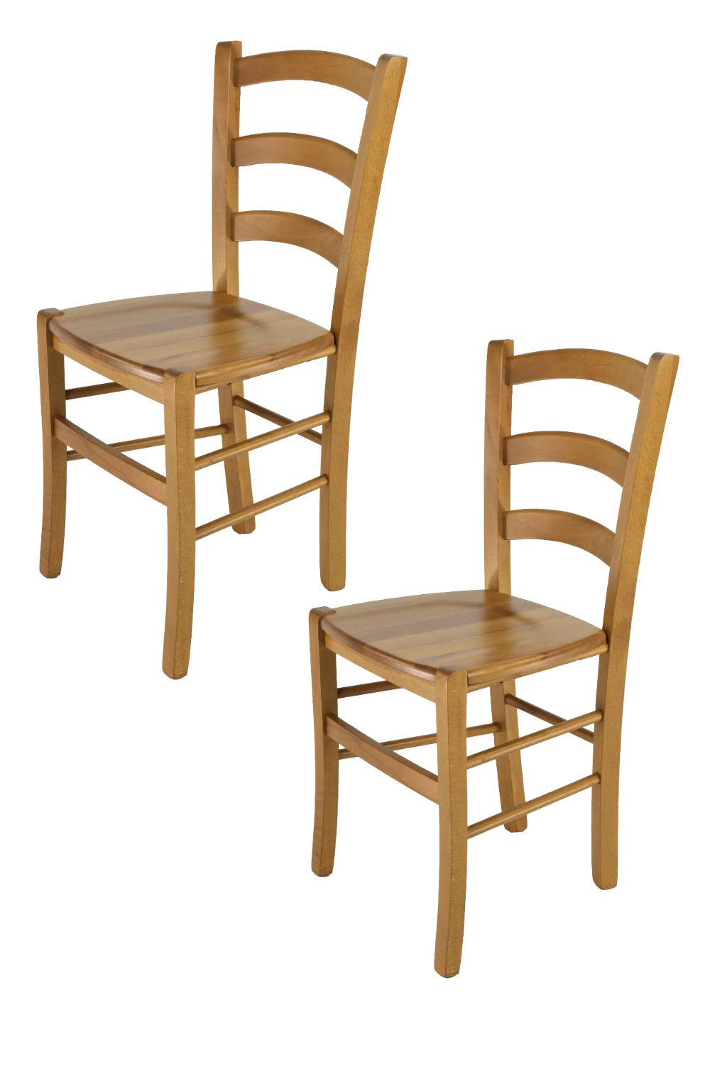 t m c s Tommychairs - 2er Set Stühle Venice für Küche und Esszimmer, Robuste Struktur aus lackiertem