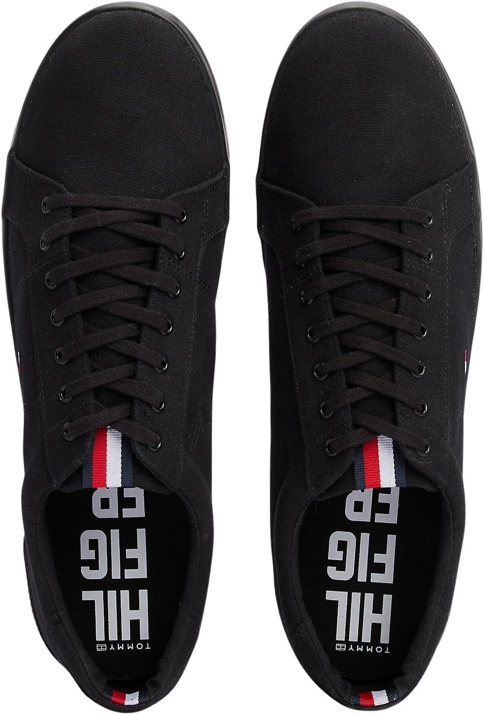 Tommy Hilfiger Herren H2285arlow 1d Vulkanisierte Sneaker 39 EU Schwarz, 39 EU Schwarz