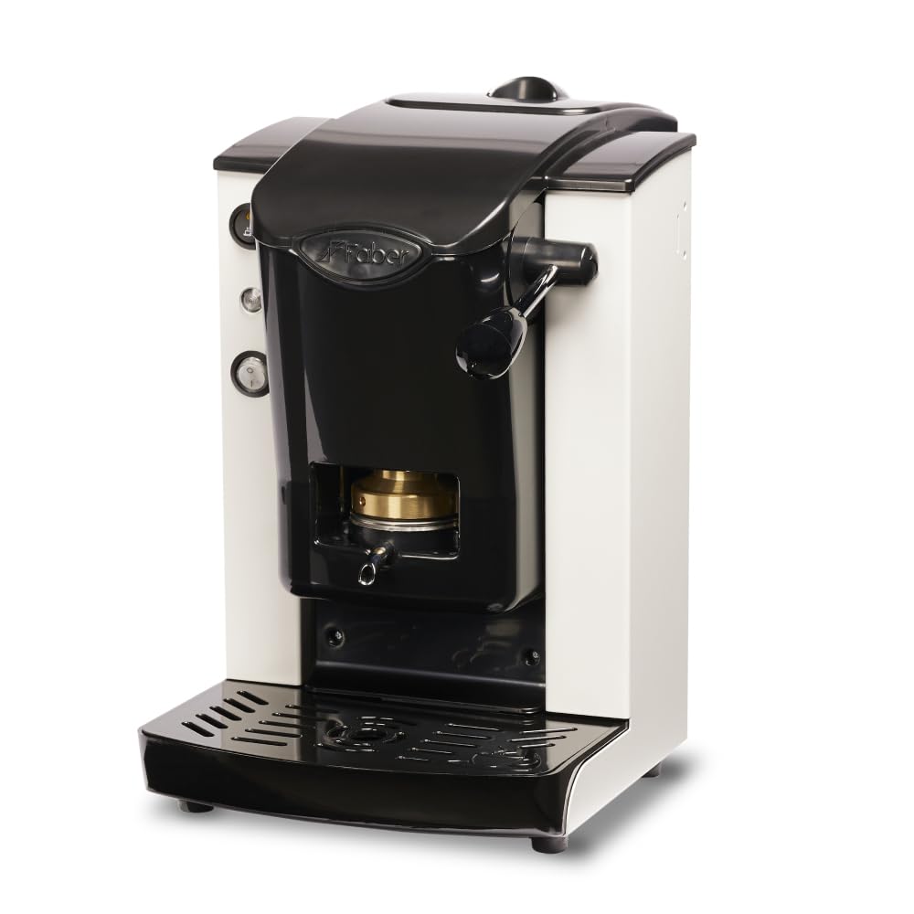 FABER COFFEE MACHINES | Plast-Schlitzmodell | Kaffeepadmaschine für ESE-Pads 44 mm | Einstellbarer M