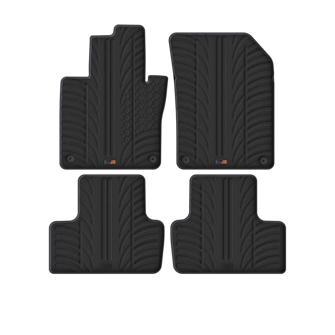 Travall Mats Gummifussmatten Kompatibel Mit Volvo XC60 (Ab 2017) TRM1303 - Allwettermatten Nach Mass
